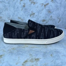 OluKai Pehuea Pa'I Women's Size 8.5 Shoes Black Slip On Comfort Casual Sneakers picture