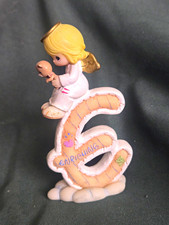 Enesco Precious Moments 2002 Angel Resin Figurine Holding Teddy Bear 