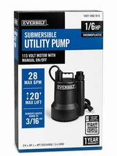Everbilt 1/6 HP Submersible Utility Pump picture