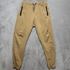 Flag Nor Fail Mens Tan Polyester Spandex Jogger Pants Medium picture