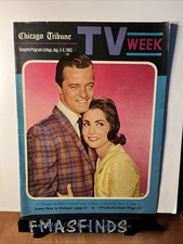 A4 1963 ROBERT GOULET CAROL LAWRENCE Aug 3-9 CHICAGO TRIBUNE TV Week Guide picture