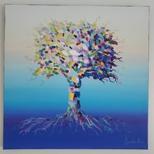 Alexandru Darida Tree Of Life Original Oil On Canvas Painting w/ COA  20