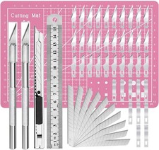 Exacto Knife Precision Carving Craft Hobby Knife Kit with 40 PCS Exacto Blades picture