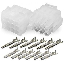 Molex - 20A Connector w/14-20 AWG, Wire - 2.13mm D, Latch 12 Pin picture