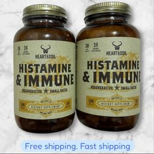 FOR 2 HEART & SOIL Histamine Immune 30 Day Supply 180 Capsules EXP2027+ NEW SHIP picture