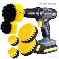 6-Pack Drill Brush Set Attachment Power Scrubber Cleaning Car Tile Grout Shower picture