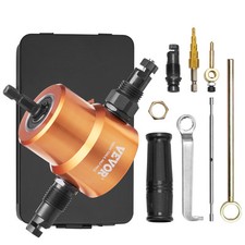 VEVOR Double Head Sheet Nibbler Metal Cutter Power Drill Attachment Cutting Tool picture