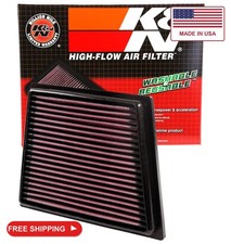 K&N High-Flow Original Lifetime Engine Air Filter: Washable, 33-2955 picture