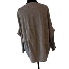 Lululemon Back In Action Long Sleeve Waffle Heathered Gray NO SIZE TAG - AS IS picture