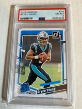 2023 Panini Donruss Football #311 Bryce Young RC PSA 8 Qty picture