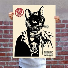 Shepard Fairey OBEY Radical Cat 16x20 Signed Offset Lithograph Print picture
