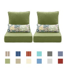 Aoodor 24''x24'' Outdoor Patio Furniture Dining Deep Chair Cushions Olefin 6 PCS picture