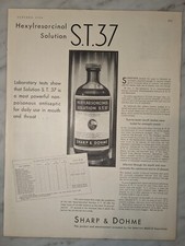 Sharpe and Dohme Solution S.T. 37 Delineator 1930 Vintage Medical Folio Print Ad picture