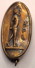 Vintage APL Sport Athletics Pin Track Field Enamel Lapel Badge picture