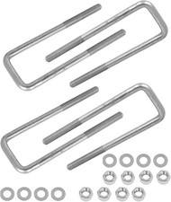 4 Pcs Square U-Bolts for 2.5 Wide Leaf Replacement for Chevy Silverado 1988-2019 picture