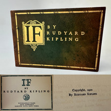 IF / Rudyard Kipling / First Separate Book Edition 1910 Doubleday, Page & Co picture