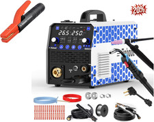 250A MIG/TIG/Stick 8-in-1 120/240V Dual Alu Modes+300A Holder,Full Kit picture