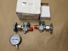 2x Kenco KTV50-CS-V Tubular Valves w/ 1x Level Gauge picture