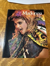 MADONNA LIKE A VIRGIN BOOK w/ VIRGIN TOUR POSTER  STILL ATTACHED 1985 Omnibus picture