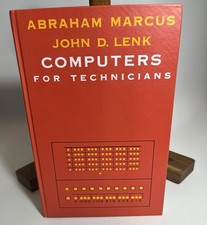 Vintage 1973 Computers for Technicians Hardcover Book Abraham Marcus John D Lenk picture