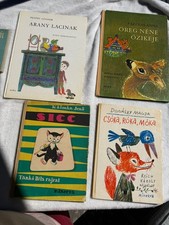 Vintage Hungarian Childrens Books Lot of 6 Magyar Mesekonyv Retro Mid Century picture