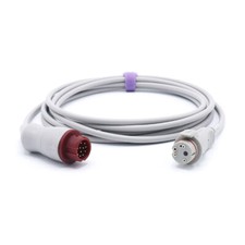 12pin to BD Pressure Transducer IBP Adapter Cable Compatible With Philips/HP picture