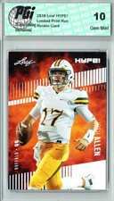 Josh Allen 2018 Leaf HYPE #5 Only 5000 Made Rookie Card PGI 10 picture