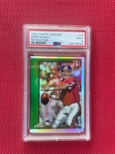 1997 Topps Chrome Refractor John Elway PSA 9 picture