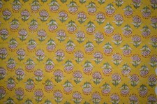 NO TARRIF CHARGES 100%✅ZK_184 Hand Block Floral Print 100%Cotton 2.5Yard Fabric# picture
