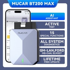 MUCAR BT200 MAX OBD2 Scanner Auto AI Diagnostic Tool All Software Free Auto Vin picture