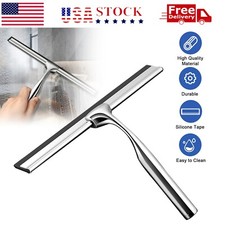 Stainless Steel All-Purpose Squeegee Shower Cleaner Doors Bathroom Windows Glass picture
