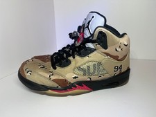 Supreme x Air Jordan 5 Retro Desert Camo Size 8.5 (824371-201) picture