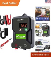 Innovative 12KV Electric Fence Charger: 2 Joules, AC/DC/Solar Power, 15KM Range picture