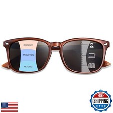 OPTOFENDY Progressive Sunglasses for Women, Square Reader Sunglasses with Spr picture