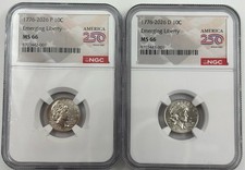 1776 2026 P D EMERGING LIBERTY DIME 10C NGC MS66 250th Anniversary ⭐SHIPS NOW⭐ picture