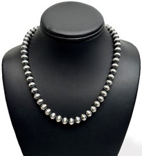Southwestern 8mm Sterling Silver Pearls 16