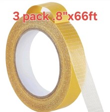 3 Pack, Double Sided Heavy Duty Fabric Mounting Tape, .8in X 66ft picture