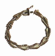 Vintage Sterling 925 Mexico MA120 riccio bracelet 7” 14.5g expert Taxco adj picture