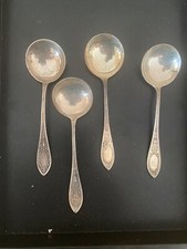 ADAM  by Whiting Gorham Sterling Silver  4 BOULLION SOUPS
