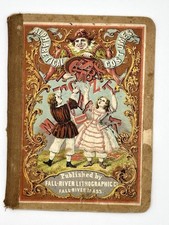 RARE 1860’s ALPHABETICAL COSTUMES BOOK FALLS RIVER LITHOGRAPHIC CO. MASS. picture