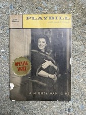 A Mighty Man Is He Playbill Opening Night 1960 Nancy Kelly Cort Theatre Rare picture