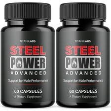 (2 Pack) Steel Power Advanced Male Health Support Supplement SteelPower 120 Caps picture