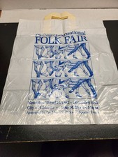 1982 Chicago International Folk Fair Event Bag Jane Byrne Mayor Ephemera picture