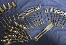 VTG Lifetime Cutery Flatware Stainless Steel Set Of 36 Miscellaneous Pieces picture
