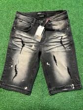 Switch brand men's black distressed denim shorts Men’s Size 30 NWT $60 picture