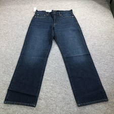 New Aéropostale Aero Relaxed Jeans Mens 32x32 Blue Med Wash Denim Casual Pants picture
