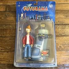 NEW & SEALED Vintage Moore Collectibles Futurama Fry Action Rare Figure On Card picture