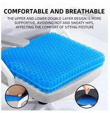 Gel Seat Cushion Summer Breathable Honeycomb Design For Pressure Relief Back Tai picture