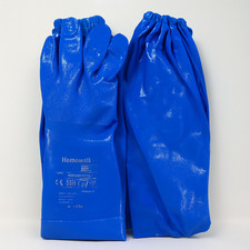 Honeywell NK803ES 8/M Nitri-Knit® Blue Rubber Work Gloves, Size M — Pack of 6 picture