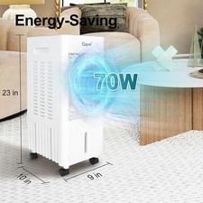 Portable Air Conditioners w/Remote, 4 Modes & 3 Speeds,Waterless Alert System picture